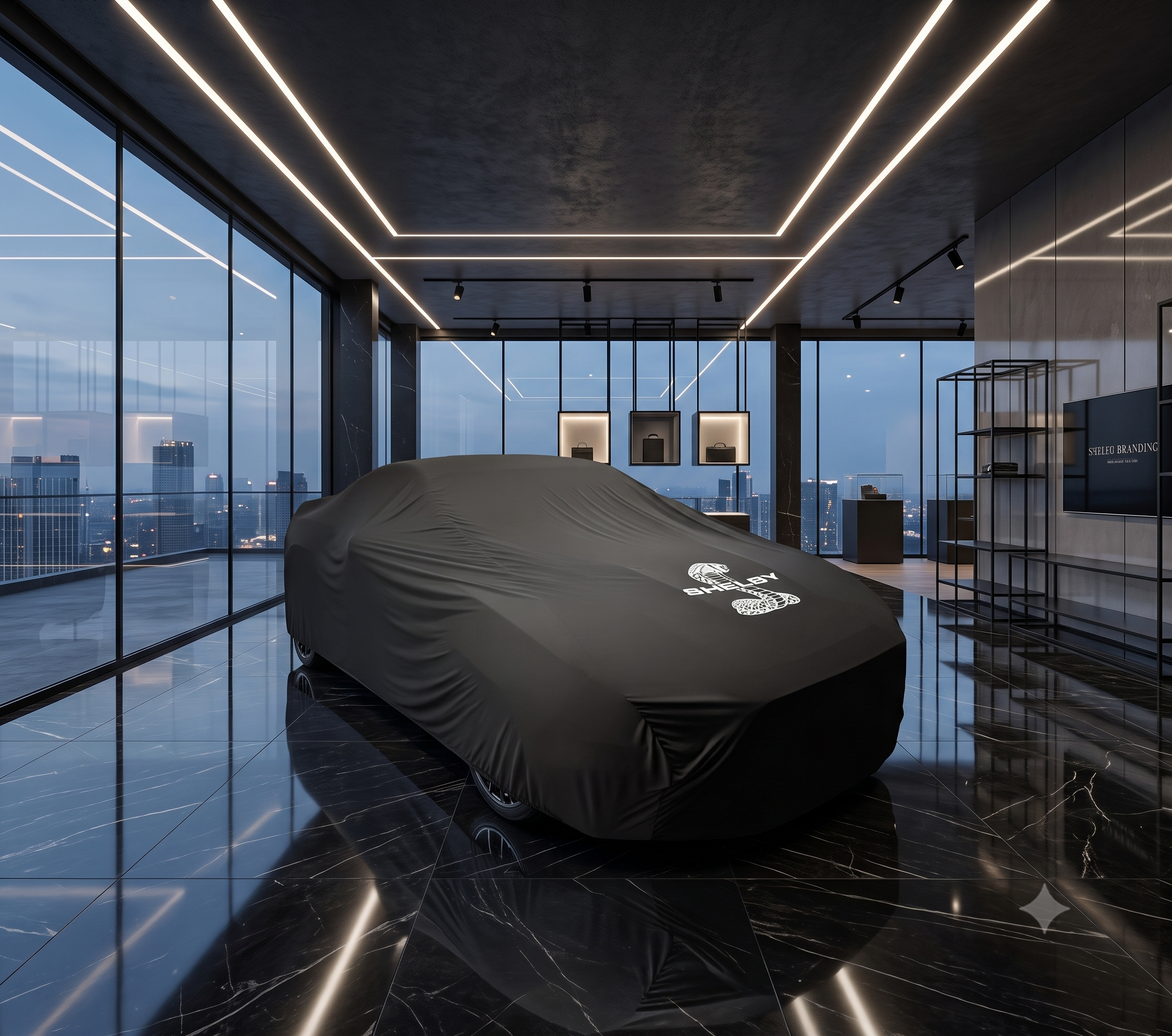 Ford Shelby premium car cover, black
