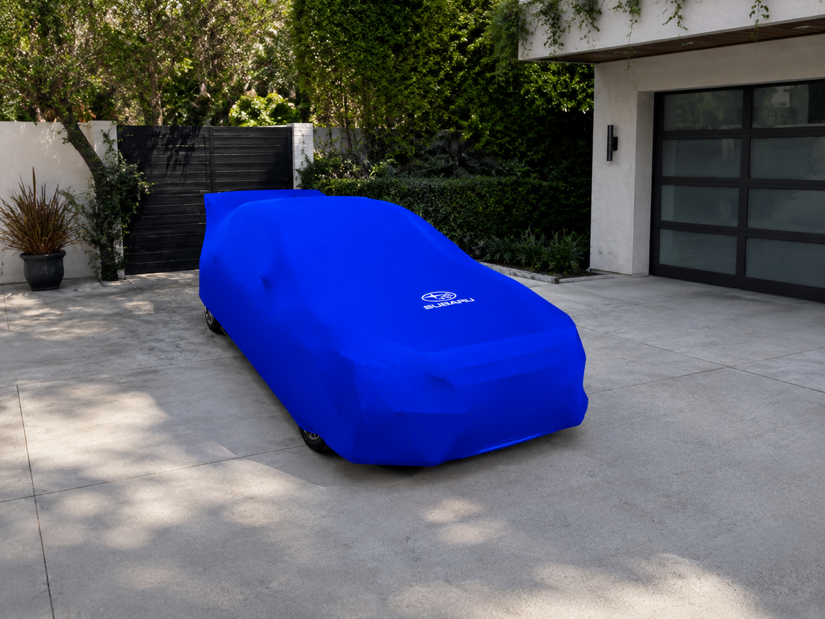 Subaru car cover blue