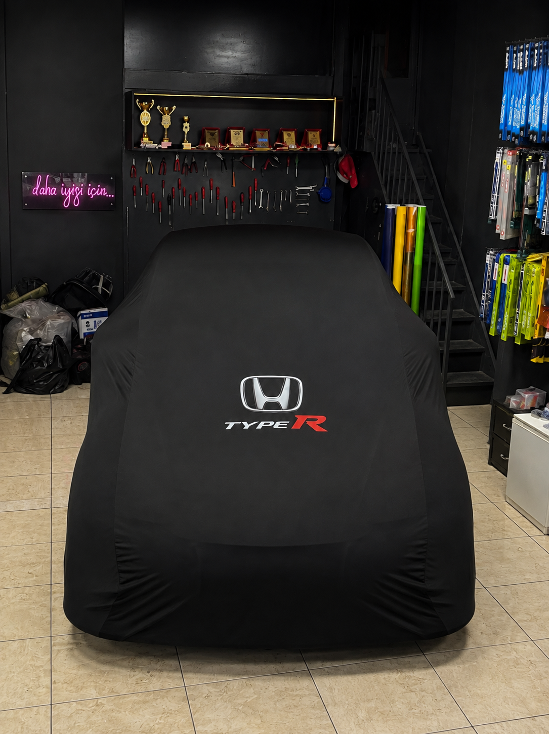 Type R car cover black